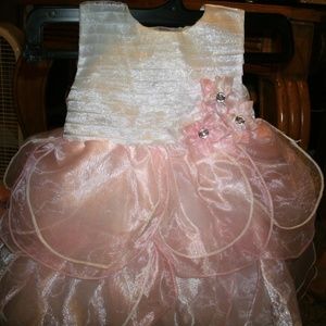 🥊#195 Beautiful Pink&Pearl Tulip Fairy Dress